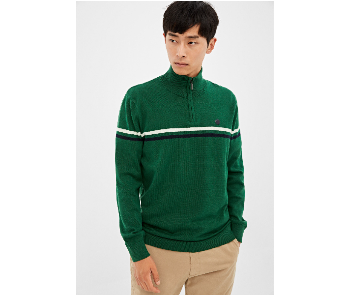 Springfield 140674424 XL Knitted Jumper for Men - Green - Zoom Image 2