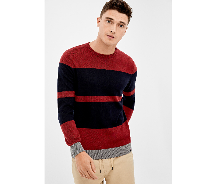 Springfield 140670160 Small Knitted Jumper for Men - Red - Zoom Image 4