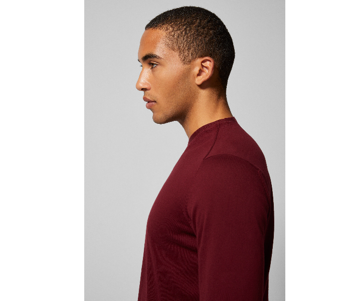 Springfield 140453968 Small Knitted Jumper for Men - Maroon - Zoom Image 4