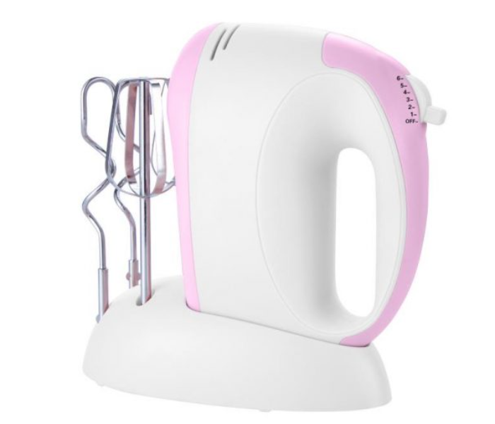 Belaco BHM-02 6 Speeds Function Hand Mixer -Pink and White - Zoom Image