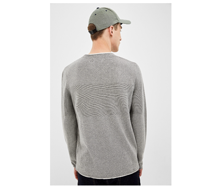 Springfield 140676043 Medium Knitted Jumper for Men - Dark Grey - Zoom Image 3