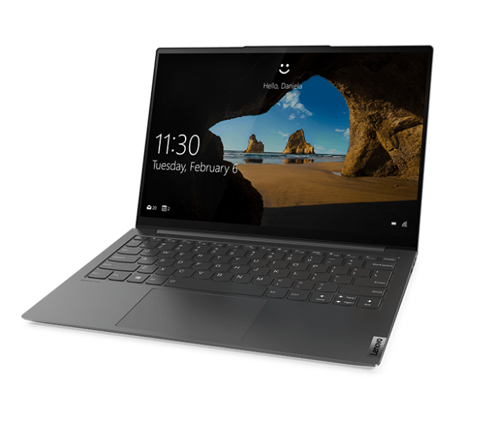 Lenovo Yoga Slim 7 82CU003HAX 13.3 Inch QHD Intel Core i7 1165G7 Processor 16GB RAM 512GB SSD Intel Iris Xe Graphics Windows 10 Home - Grey - Zoom Image 2