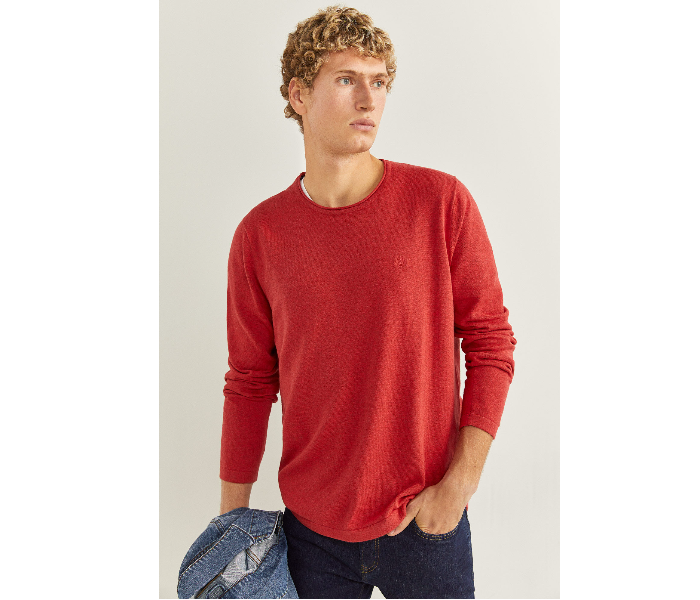 Springfield 140938762 Small Knitwear for Men - Red - Zoom Image 2