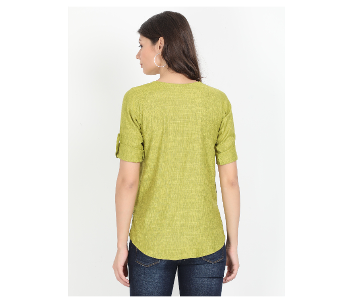 Kaia SK01ST0003PGR007 XL Casual Top for Women - Green - Zoom Image 2