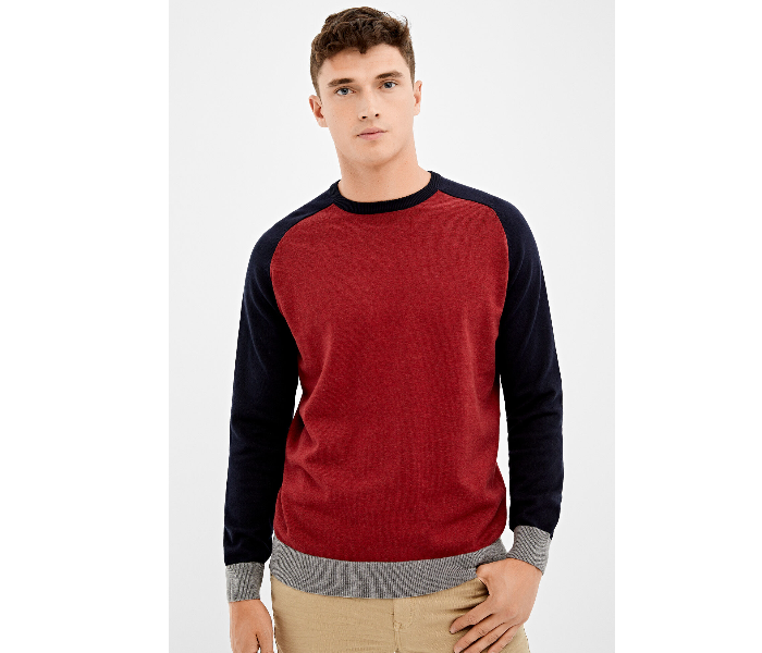 Springfield 140672860 XXL Knitted Jumper for Men - Red - Zoom Image 3