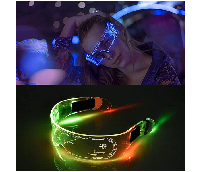 FN-Flashing LED TIKTOK Eye Glasses for Dancing Party - Zoom Image 1