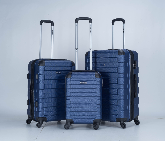 Star Gold SG-T83A Set of 3 High Quality ABS Trolley Bags - Blue - Zoom Image