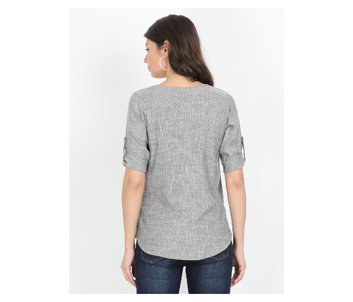 Kaia SK01ST0002MGY006 Small Casual Top for Women - Grey - Zoom Image 2