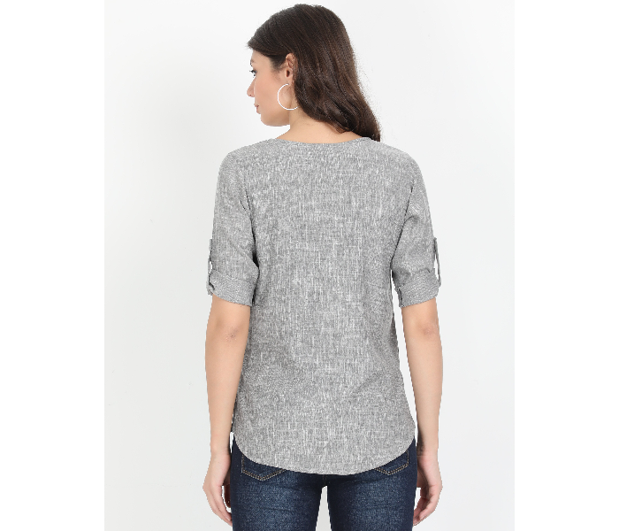 Kaia SK01ST0002MGY006 XXL Casual Top for Women - Grey - Zoom Image 2