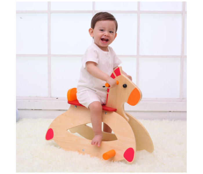 Classic World 2869 Wooden Rocking Horse Toy for Kids - Zoom Image 2