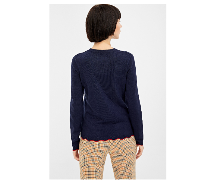 Springfield 133688619 XS Long Sleeve Knitwear for Women - Blue - Zoom Image 3