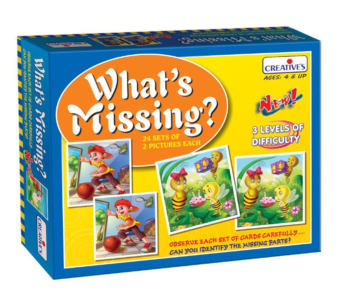 JMsouq Creative Educational CE00631 Whats Missing Educational Game for Kids - Zoom Image 1