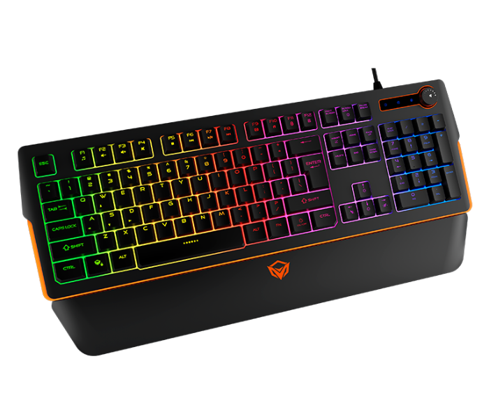 Meetion K9520 RGB Magnetic Wrist Rest Gaming Keyboard - Black - Zoom Image 3