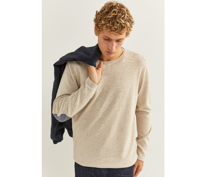 Springfield 140938751 Large Knitwear for Men - Beige - Zoom Image 2