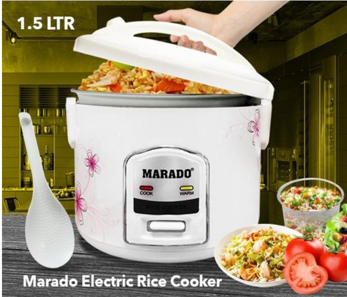 Marado Electric Rice Cooker 1.5 Liter - White JA020  - Zoom Image 4