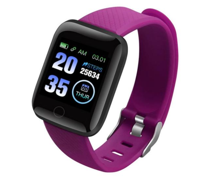 D13 Smart Watch with Heart Rate Monitor - Purple - Zoom Image