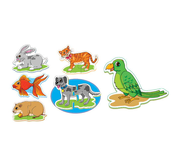 JMsouq Creative Educational CE00795 First Puzzles Pet Animals Educational Game for Kids - Zoom Image 1