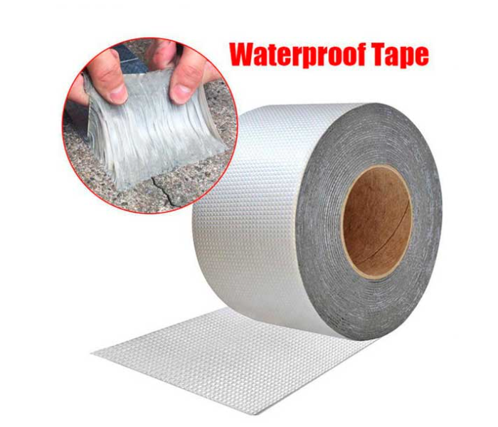 Generic 5 Meter Waterproof and High Temperature Resistant Aluminium Foil Tape -Silver - Zoom Image 1