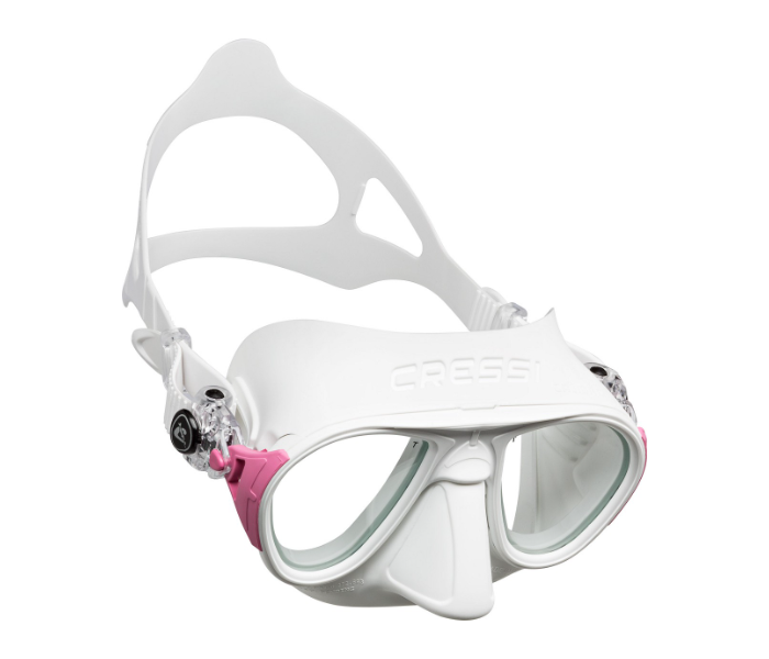 Cressi Calibro Adult Size Next Generation Anti-Fog Diving Mask - White - Zoom Image