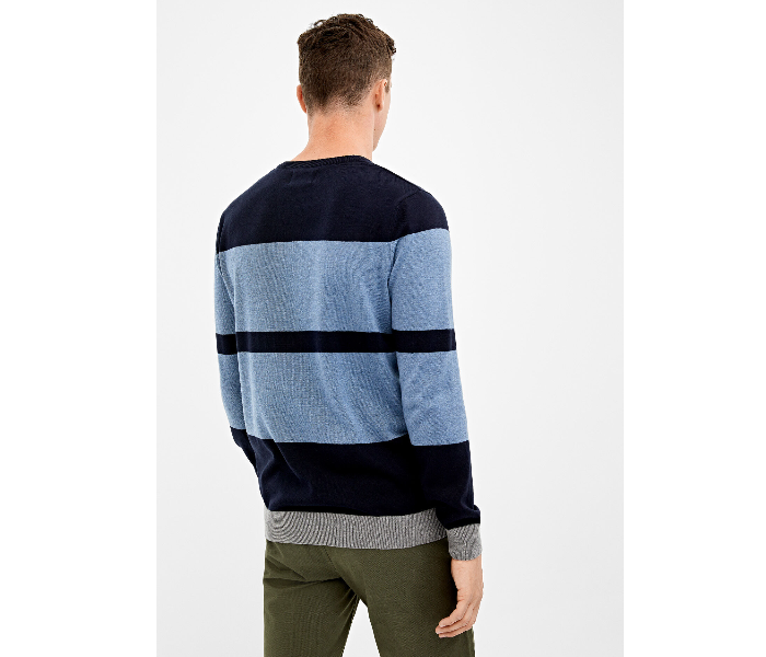 Springfield 140670111 Large Knitted Jumper for Men - Blue - Zoom Image 3