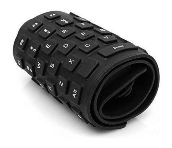 Haing Flexible Keyboard Black - Zoom Image 1