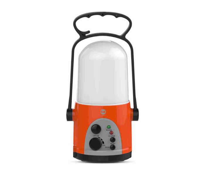 Microdigit MR333HL 6 Watt Rechargeable LED Lantern - White and Orange - Zoom Image