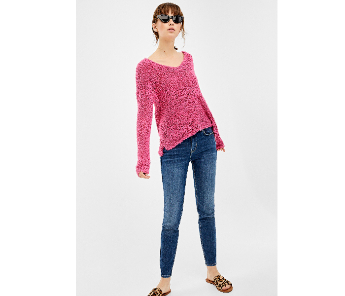 Springfield 133695977 Large Long Sleeve Knitwear for Women - Purple - Zoom Image 1