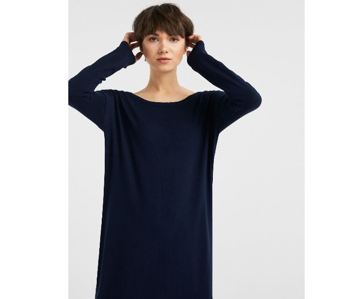 Springfield 133549919 Small Long Sleeve Knitwear For Women - Blue - Zoom Image 2