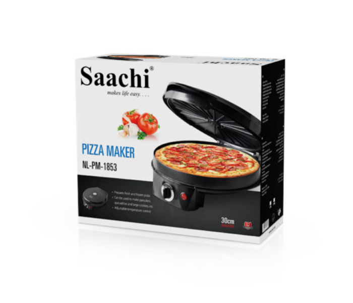 Saachi PM1853 1200W 30cm Non Stick Pizza Maker - Black - Zoom Image 3