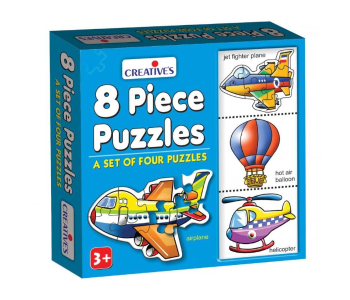 JMsouq Creative Educational CE00772 8 Piece Puzzles Educational Game for Kids - Zoom Image