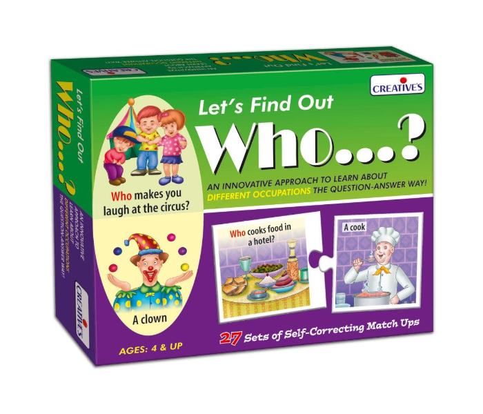 JMsouq Creative Educational CE00997 Lets Find out Who Educational Game for Kids - Zoom Image