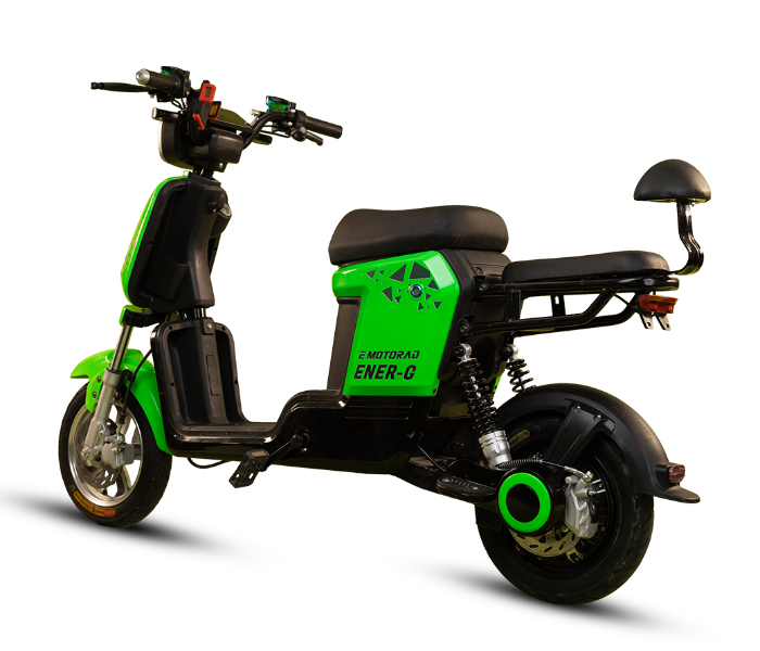 E-Motorad ENER-G 350W Dual Seater Electric Scooter - Green - Zoom Image 2