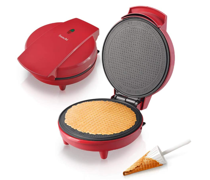 Saachi NL-CN2352 700W 20cm Waffle Cone Maker - Red - Zoom Image 1