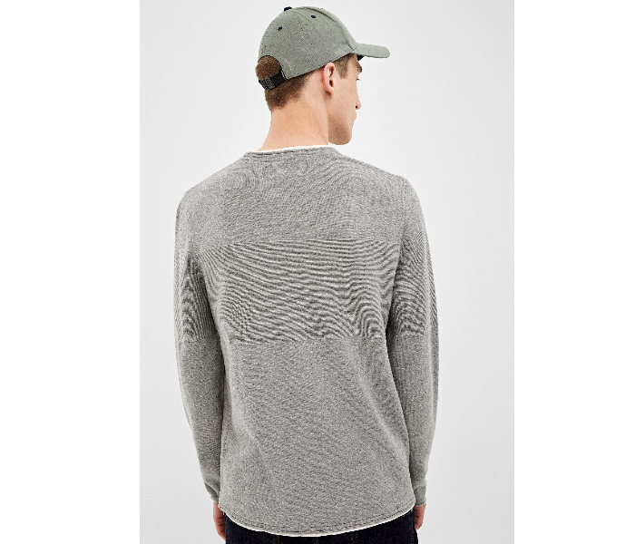 Springfield 140676043 XXL Knitted Jumper for Men - Dark Grey - Zoom Image 3