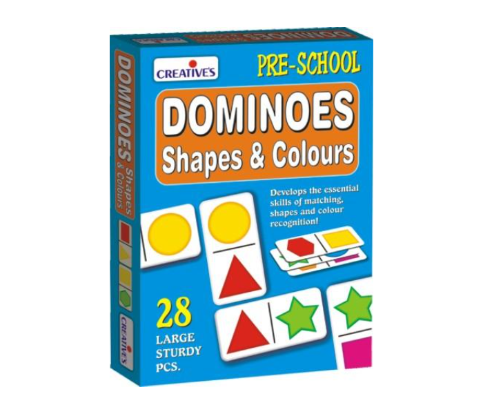 JMsouq Creative Educational CE00651 Dominoes Shapes and Colours Educational Game for Kids - Zoom Image