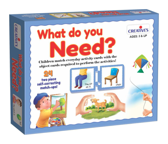 JMsouq Creative Educational CE00248 What Do You Need Educational Game for Kids - Zoom Image