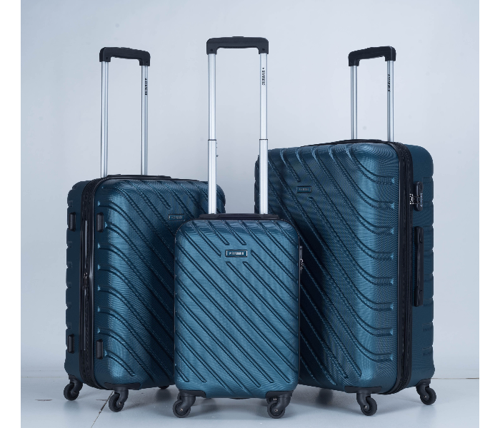 Star Gold SG-T84B Set of 3 High Quality ABS Trolley Bags - Indigo Blue - Zoom Image