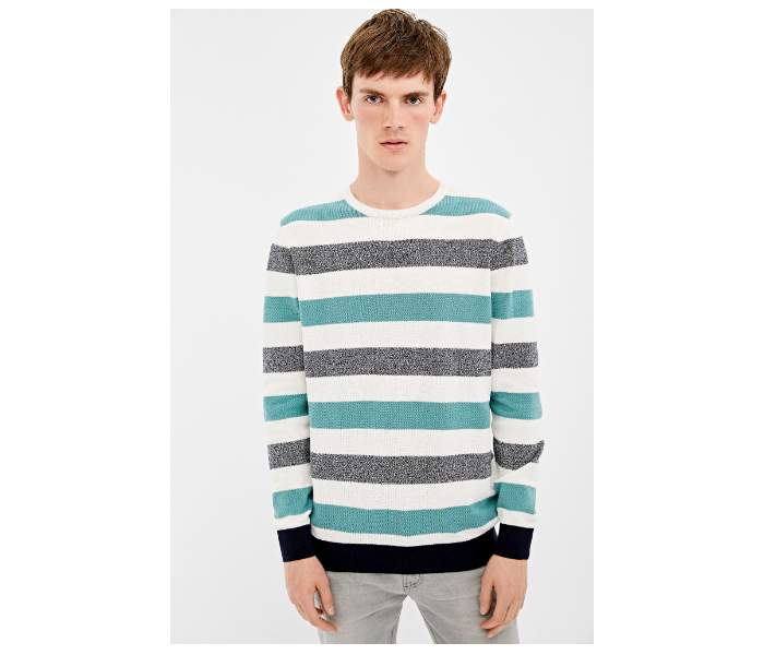 Springfield 140664796 Small Knitted Jumper for Men - Ivory - Zoom Image 2