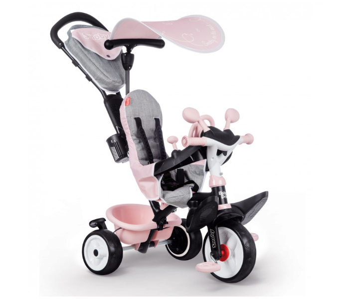 Smoby 7600741501 Baby Driver Plus Tricycle - Pink - Zoom Image 1