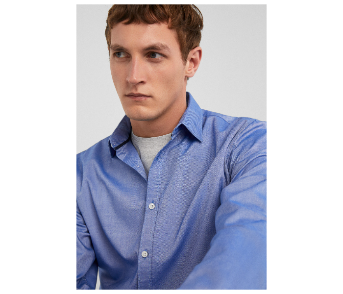 Springfield 150545915 XS Shirts for Men - Medium Blue - Zoom Image 2