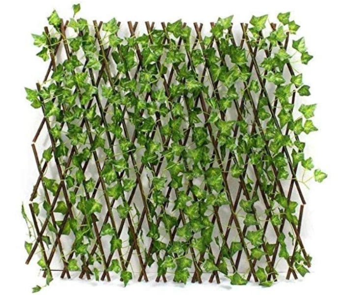 Expandable 1.3 Meter Wicker Fence Artificial Plant - Green - Zoom Image 3