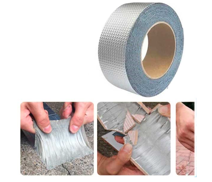 Generic 5 Meter Waterproof and High Temperature Resistant Aluminium Foil Tape -Silver - Zoom Image 2