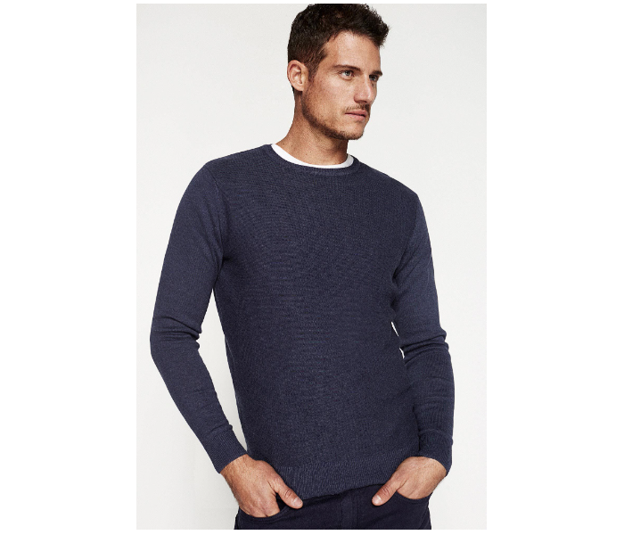 Springfield 141390213 Medium Cotton Knitwear for Men - Medium Blue - Zoom Image 1