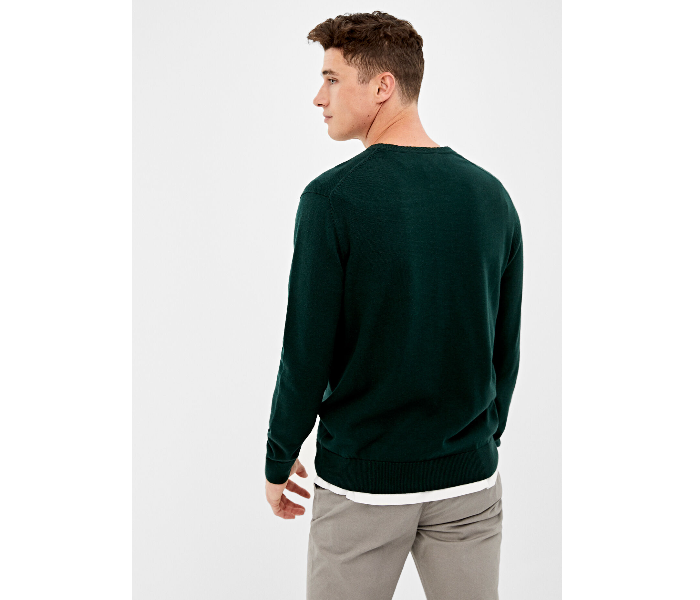 Springfield 140661220 Small Knitted Jumper for Men - Black - Zoom Image 3