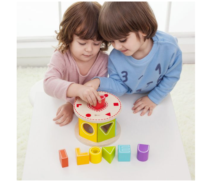 Classic World 5008 Wooden Love Shape Sorter Toy for Kids - Zoom Image 2