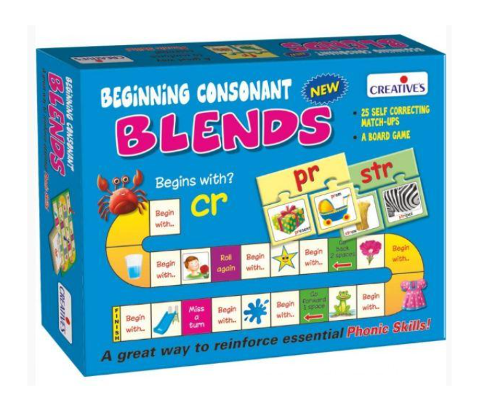 JMsouq Creative Educational CE00937 Beginning Consonant Blends Educational Game for Kids - Zoom Image 1