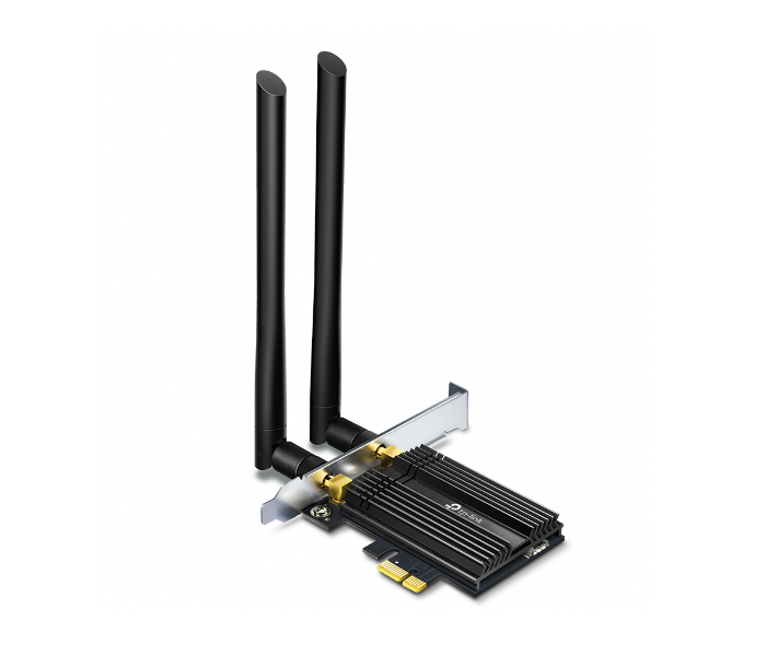 TP-Link Archer TX50E AX3000 Wi-Fi 6 Bluetooth 5.0 PCIe Adapter - Black - Zoom Image 1