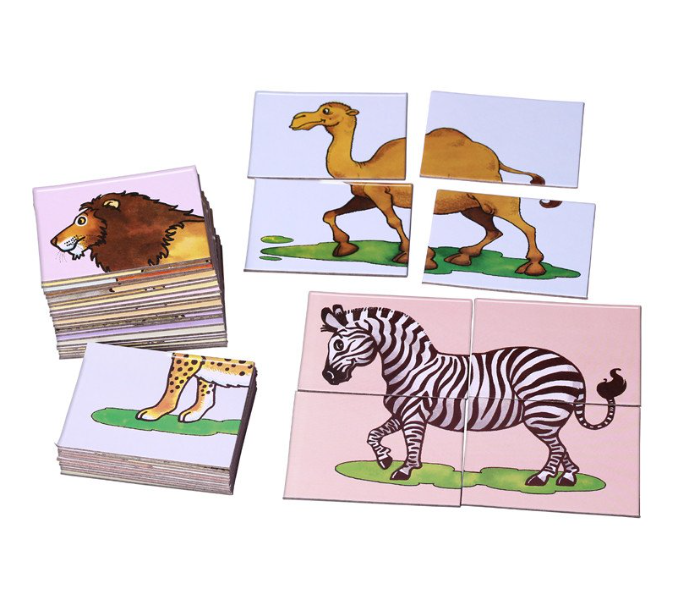 JMsouq Creative Educational CE00708 Zoo 10 Puzzles Educational Game for Kids - Zoom Image 2