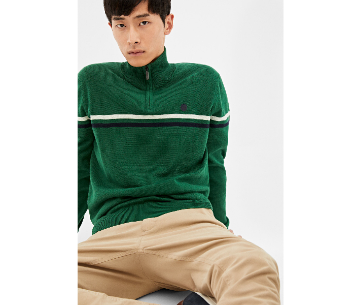 Springfield 140674424 Large Knitted Jumper for Men - Green - Zoom Image 1