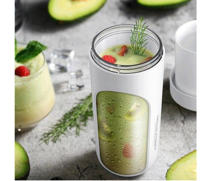 FN-Portable USB Rechargeable 300ml Smoothie Blender - White - Zoom Image 4